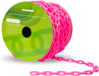 Chaîne de sécurité en plastique Plastech PCH-001, en PE/PP/ABS/PA, résistante aux chocs, protection UV, structure combinée, origine Taïwan, ISO