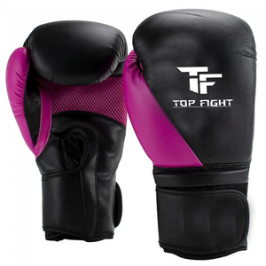 Gants de boxe en cuir de vachette avec large sangle, gants d'entraînement de boxe pour sac de frappe lourd, kickboxing, sparring, combat - Product Image 3