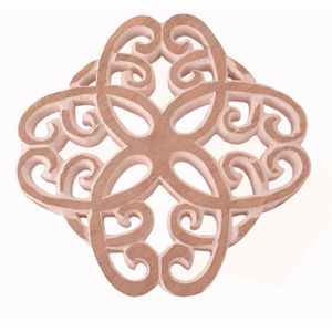 Al por mayor Salvamanteles de madera moderno con corte láser geométrico, hecho a mano, resistente al calor, redondo, para platos calientes y ollas, protector de mesa de cocina - Product Image 6