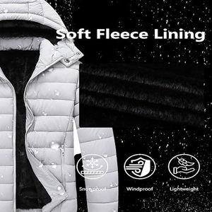 Premium Mens Lightweight Padded <b>Waterproof</b> Breathable Eco-Friendly Quick Dry Anti-Bacterial Windproof Hooded PU Fabric Jacket - Product Image 6