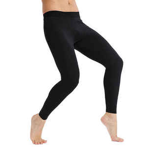 Lightweight Men's Yoga Leggings-Spandex/Polyester Compression Pants with Quick Dry & Breathable Features Custom Colors Available - Product Image 5