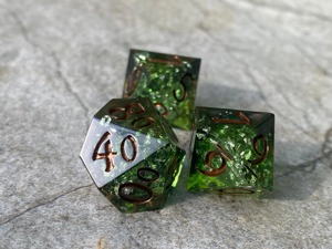 Jeu de dés en résine professionnel, dés polyédriques à bords tranchants pour jeux de table haut de gamme, dés de jeu personnalisés avec logo, vente en gros - Product Image 4