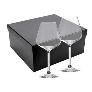 22 cm Tall <b>Wine</b> <b>Glass</b> <b>Gift</b> Sets 2 Pcs with Elegant <b>Gift</b> <b>Box</b> for Beverage & <b>Wine</b> Machine Parts - Product Image 1