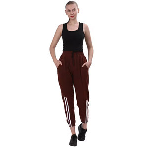 Pantalones Cargo de Cintura Alta para Mujer, Tejido de Felpa, Spandex, Algodón, Transpirables, Casuales, Largos, de Color Sólido, con Cierre de Cremallera - Product Image 1