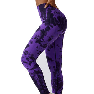 Leggings Deportivos al Por Mayor, OEM, Sin Costuras, Estilo Urbano, Alta Calidad, Transpirables, Cintura Media, Levanta Glúteos, Elásticos, Hasta la Rodilla - Product Image 3