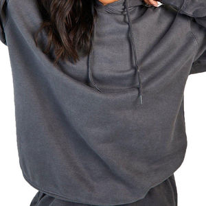 Conjunto Deportivo Elegante y Moderno para Mujer, Manga Larga, Felpa de Algodón Suave, 2 Piezas, Transpirable, Ecológico, Sudadera con Capucha y Pantalones Jogger para Invierno - Product Image 4