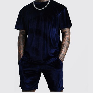 Ensemble T-shirt et Short RABUSH SPORTS en Velours Orange Couleur Unie 100% Laine Respirant pour l'Été, Idéal pour la Gym et l'Entraînement, Coupe Slim Assortie - Product Image 2