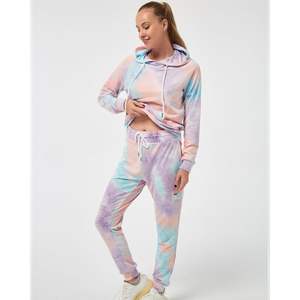 Chándal ecológico de estilo moderno, precio asequible, fabricación profesional, MOQ bajo, con logotipo personalizado, chándal tie-dye. - Product Image 2