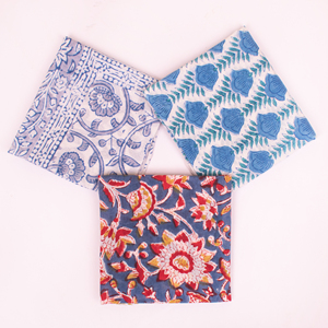 Indian Traditional Print Neckerchief Eco-Friendly Natural Dye Bandana Trendy Everyday Hair <b>Accessory</b> For Unisex Pets Wraps - Product Image 1