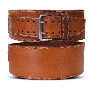 Fitness Workout Back Support Gym Belts OEM Service Adjustable Sizes New Arrival Cowhide Leather Weightlifting Belt 7mm Non-Slip - Product Image 1