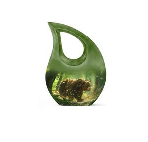 โกศบรรจุอัฐิรูปหยดน้ำพระอาทิตย์ตกสวยงาม พร้อมกางเขน สำหรับบรรจุอัฐิคน โกศโลหะขนาดเล็กสำหรับเก็บอัฐิเป็นที่ระลึก - Product Image 2