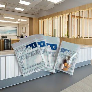 Sac à fermeture éclair médical en LDPE imprimé sur mesure pour la distribution de pilules en pharmacie et l'emballage sécurisé des cliniques hospitalières - Product Image 1