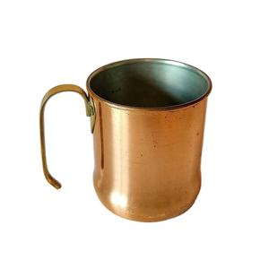 แก้วเบียร์โลหะเคลือบผิวด้านทำจากทองแดงเคลือบเงาที่จับทองเหลืองสำหรับปาร์ตี้ - Product Image 3