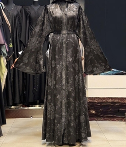 Nouvelle Abaya 2026 à Vendre, Modèle Dubaï, Perlée et Pailletée, Manches Longues, Traditionnelle Musulmane, Faite à la Main, pour Mariage, Respirante, Col en V pour Femme - Product Image 5