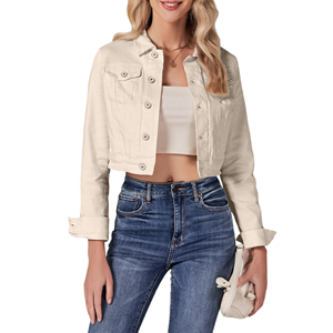Waterproof <b>Custom</b> Wholesale price new arrival Women <b>Denim</b> <b>jacket</b> high demanding sustainable Hot Sale soft Women <b>Denim</b> <b>jacket</b> - Product Image 4