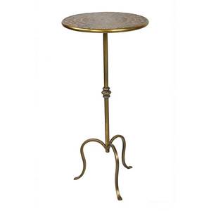 Table d'appoint compacte en métal pour balcon et terrasse, finition résistante aux intempéries et design de mobilier d'extérieur moderne - Product Image 3