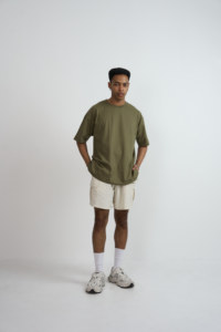 Thumb Premium Made Thailand 300 GSM Knitted 100% Cotton Oversized T-shirt Heavyweight Boxy Fit Streetwear Tee Front Anti-Wrinkle - Product Image 3
