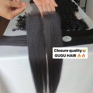 Extensiones de Cabello Humano de 16 Pulgadas, Cabello Virgen Vietnamita Liso, Super Doble Trama, con Cierre de Encaje HD - Product Image 5