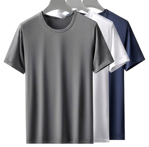 เสื้อยืดสีพื้นแขนสั้นทรงเข้ารูปน้ำหนักเบาสำหรับฤดูร้อน ผลิตในบังคลาเทศ ราคาโรงงาน รับปักโลโก้ตามแบบ OEM - Product Image 1