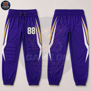 Name Number Purple Color Team Wear Personalized Sports Apparel Athletic Game Training Custom American Football Uniform Sets - Product Image 3
