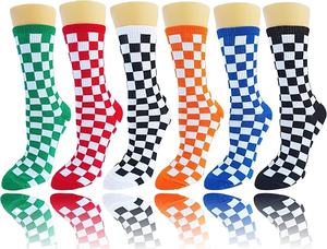 ISO Custom Logo Casual <b>Crew</b> for Men <b>Women</b> Checkerboard Design Anti-Slip Streetwear Style for Daily Use Outdoor School Activities - Product Image 3