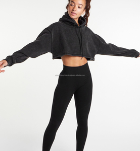 Sudadera con Capucha para Mujer, Color Sólido, 100% Algodón, Antiencogimiento, Forrada, con Estampado en Relieve, Manga Larga, Informal, para Invierno, Talla Adulto - Product Image 4