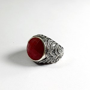แหวนแฟชั่นดีไซน์เนอร์รูบี้ (10.3 กรัม) - Product Image 1