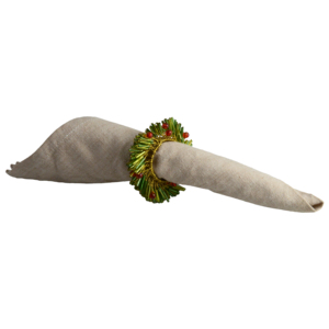 Anneaux de serviette décoratifs en perles colorées pour la table, supports de serviettes multicolores, décoration de table à manger, hôtel et événements festifs - Product Image 3