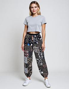 Pantalones Harem Boho con Parches y Bolsillos, Pantalones de Yoga Hippie para Mujer, Pantalones de Salón Bohemios Coloridos, Unisex, Rayón - Product Image 4