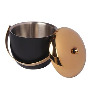 Stainless Steel Ice Bucket with Tong Elegant and Functional Barware Accessory for Chilled Drinks - Product Image 2