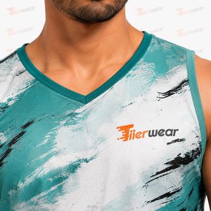 Mens Sublimation <b>Stringer</b> Tank Top Custom Wholesale Gym Workout Bodybuilding <b>Vest</b> Quick Dry Athletic Running Sportswear Private - Product Image 6