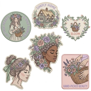 Patch brodé personnalisé en chenille avec motif tête d'explosion noire pour vêtements et chapeaux - Product Image 4