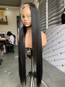 Perruque Lace Front Sans Colle en Gros, Cheveux Humains Vierges Remy Vietnamiens Lisses Soyeux, Vnhl Vn666, Double Trame Faite à la Machine - Product Image 5
