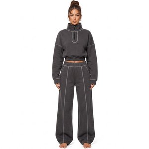 Ensembles de survêtements personnalisés avec logo sur mesure pour les détaillants de mode américains, prix d'usine - Product Image 1