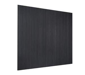 Panneaux acoustiques en MDF noir mat, bois massif, placage naturel, polyester, réduction du bruit pour la maison, le bureau, la chambre, le salon, l'entrepôt - Product Image 3