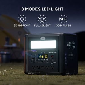 Stazione di Alimentazione Portatile con Batteria LiFePO4 da 2000W e 1536Wh, Ricarica Rapida AC 4000W, Ricarica Completa in 1.5H, Torcia LED - Product Image 4