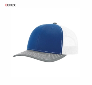 Custom Blue Red Mesh Richardson Trucker Cap 6-Panel Adjustable Unisex Casual Fashion Outdoor Spring Summer Adult <b>Hat</b> - Product Image 5