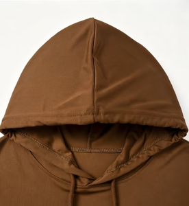 T-shirt à manches courtes à capuche pour homme, imprimé sur mesure, couleur unie, tissu tricoté en polyester/coton, respirant, séchage rapide, écologique - Product Image 3
