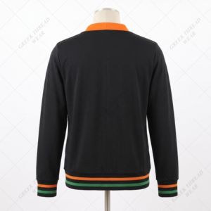 Cardigan d'hiver personnalisé de l'Université FAMU de Floride, vert et jaune, pour homme, col en V, anti-plis, boutonné, épais, manches longues - Product Image 2