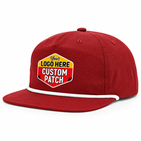 Topi Snapback 5 Panel Custom Bordir Logo Patch, Pinggiran Datar, Grosir, Produsen Vietnam, OEM ODM, Pabrik VN