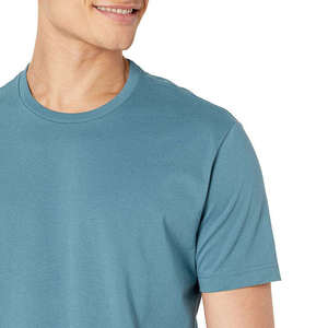 100% Cotton Deep Blue Color Men's Summer Wear <b>T</b>-<b>Shirts</b> Short Sleeves Regular Fit Men's Round Neck <b>Collar</b> <b>T</b>-<b>Shirt</b> - Product Image 4