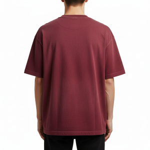 Fabricante de Camisetas Extra Grandes Personalizadas, Marca Privada OEM, Camiseta Vintage Lavada al Ácido, Estilo Urbano, Logotipo Personalizado, 100% Algodón - Product Image 4