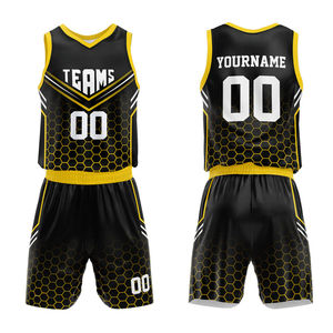 Uniformes de Baloncesto Personalizados de Alta Calidad al por Mayor BSCI, Ropa Deportiva Transpirable, el Mejor Diseño, Impresión de Logotipo, Impresión Digital - Product Image 4