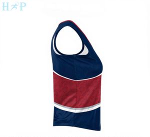 Uniforme de porristas para mujer, top corto sin mangas, logotipo sublimado, camisetas deportivas, camisetas brillantes para porristas, ropa de alto rendimiento. - Product Image 3