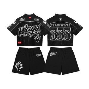 Conjunto Deportivo de Jersey de Malla Tejida para Hombre, Estilo Hip Hop, con Estampado por Transferencia de Calor, Pantalones Cortos Transpirables, Ropa Urbana de Verano - Product Image 5