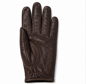 Gants de conduite en cuir pleine fleur de qualité supérieure pour hommes et femmes, compatibles écran tactile, respirants, antidérapants, extensibles, décontractés, pour voiture et moto - Product Image 3