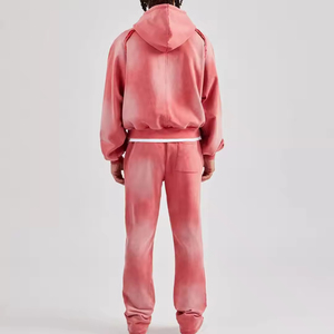 New Summer Men's Sports Casual Breathable Satin <b>Polyester</b> Two-Piece Tracksuit Set Oversize Jacket Sports Pants Set Tracksuits - Product Image 2