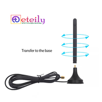Antenne en caoutchouc ETEILY ET-GS3RM-1L3-SMS à montage magnétique, faible perte, GSM 3dBi, 3 bandes 824-1990MHz, polarisation verticale, connecteur mâle