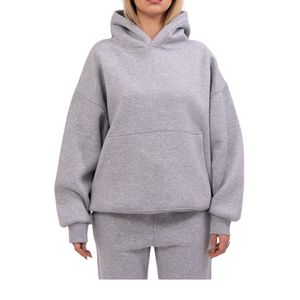 Ensemble sweat à capuche et pantalon de survêtement surdimensionné personnalisé OEM, coupe ample unisexe, style streetwear, sans fermeture éclair, fabricant de tenues de sport - Product Image 1