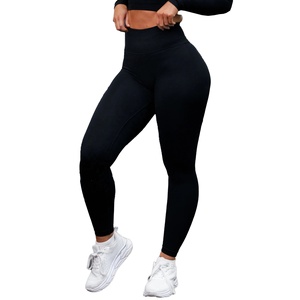 Mallas de Yoga de entrenamiento de gimnasio de cintura alta personalizadas de alta calidad para mujer nuevo estilo con logotipo de impresión digital en la cintura - Product Image 1